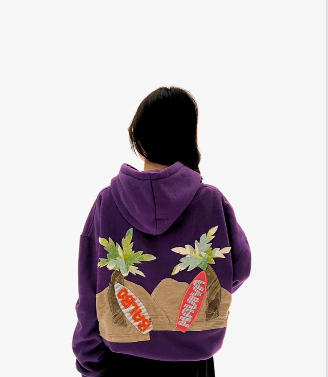 “BUNDOK” in purple Hoodie