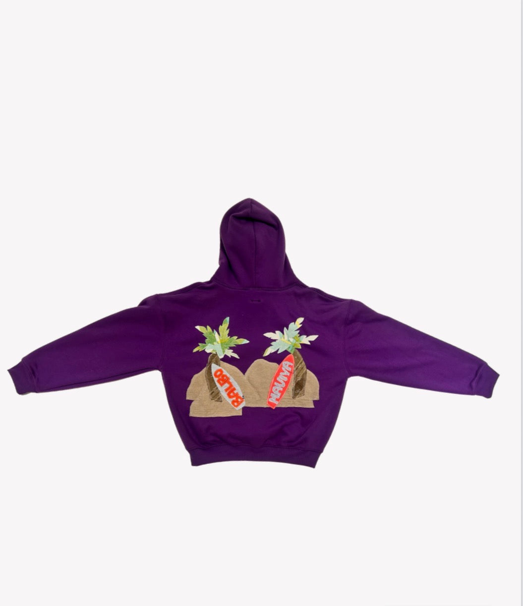 “BUNDOK” in purple Hoodie