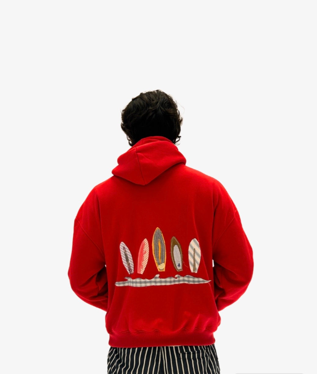 “ALON” in red Hoodie