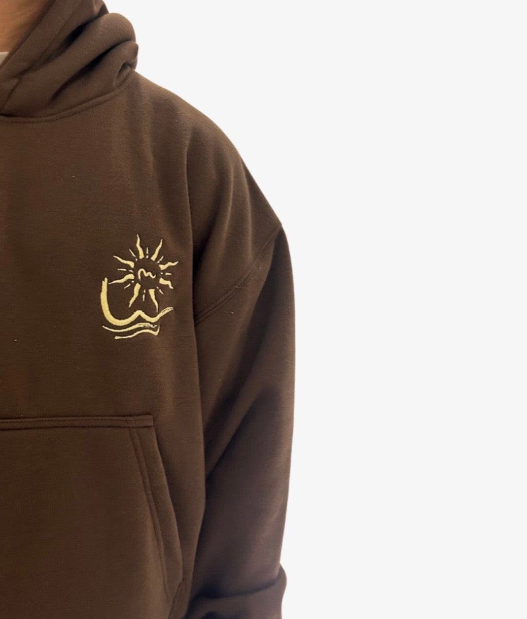 “LAYAG” in brown Hoodie