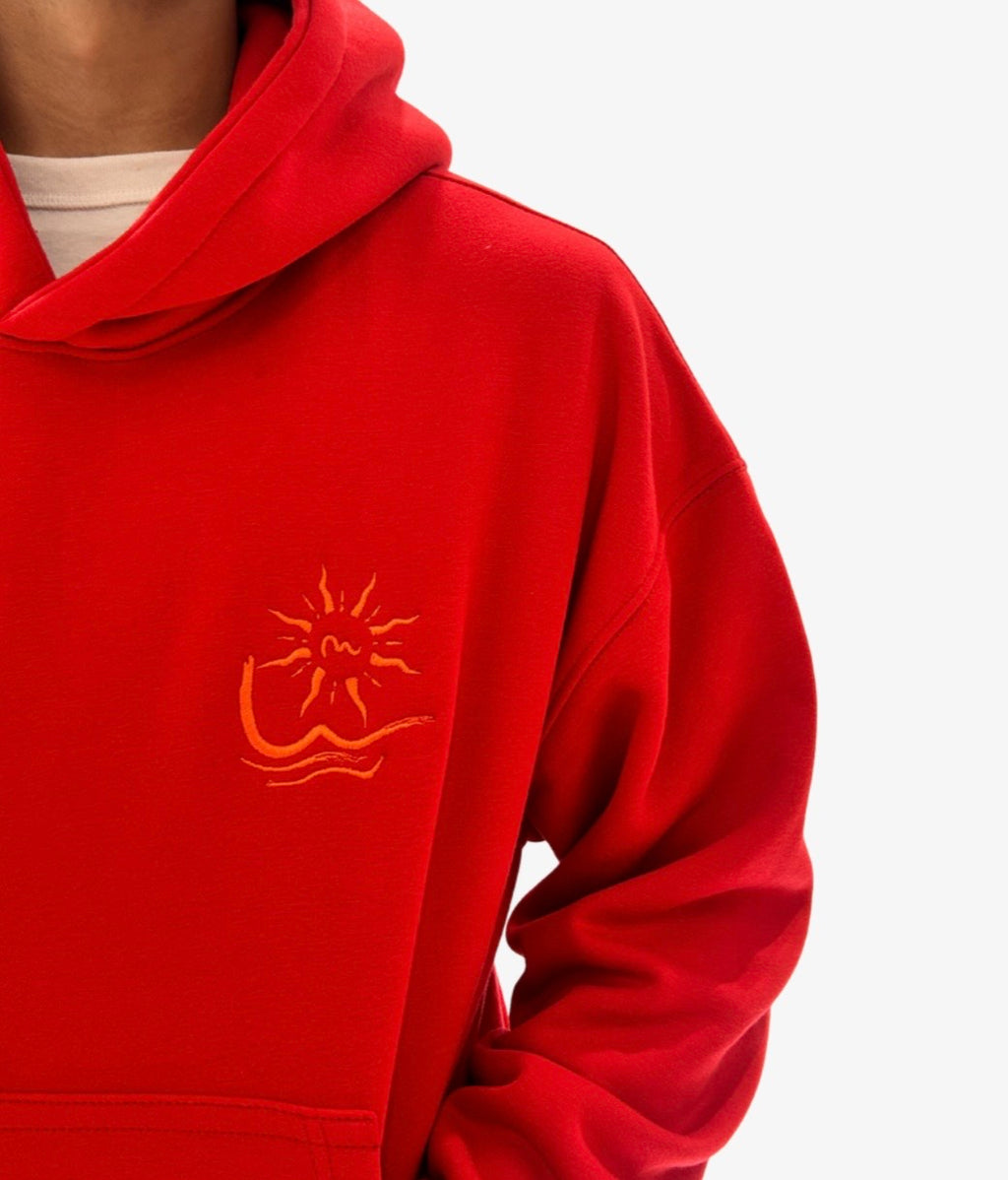 “ALON” in red Hoodie