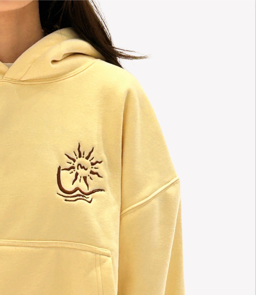 “ALON” in cream Hoodie
