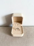 Wave Alona Ring in 92.5 Stering Silver Dipped in 14K White Gold