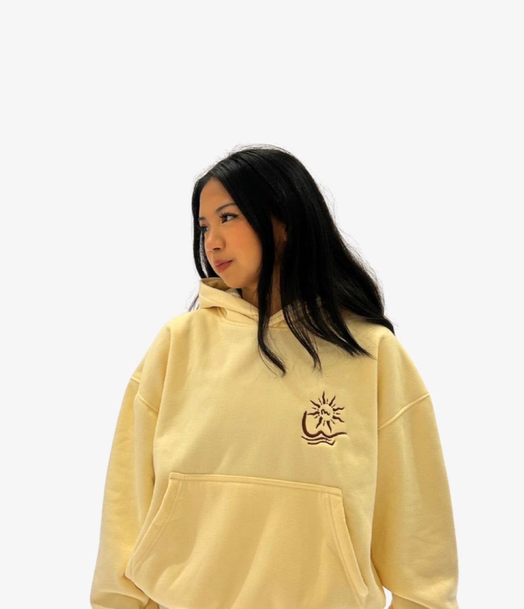 “ALON” in cream Hoodie