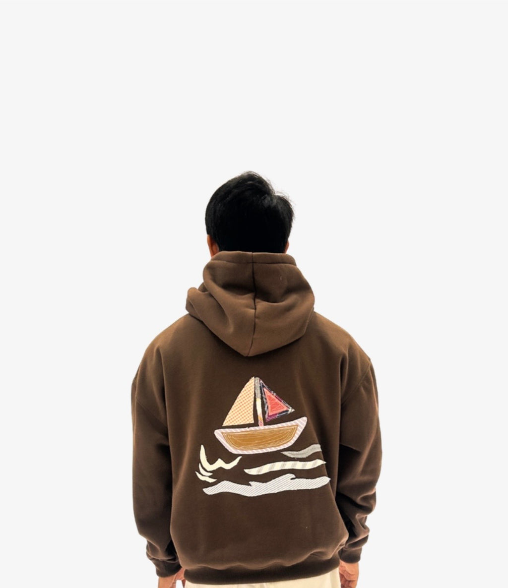 “LAYAG” in brown Hoodie