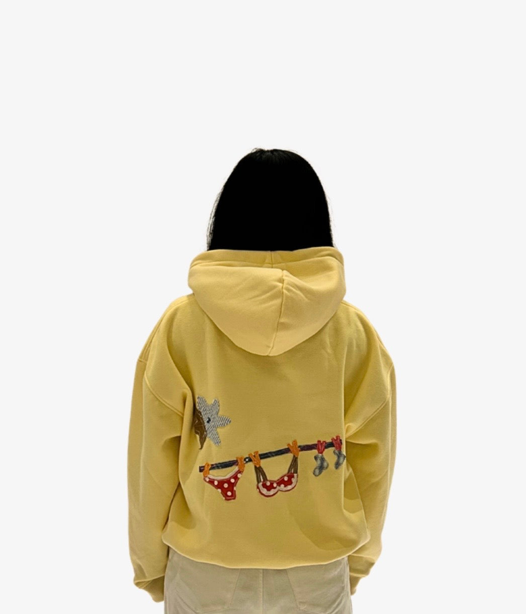 “ALON” in cream Hoodie