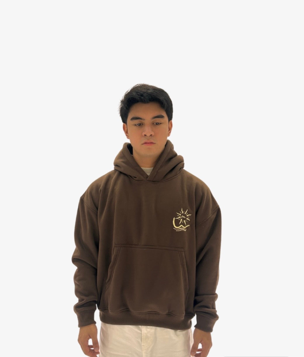 “LAYAG” in brown Hoodie