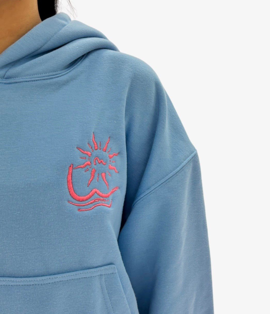 “LAYAG” in blue hoodie