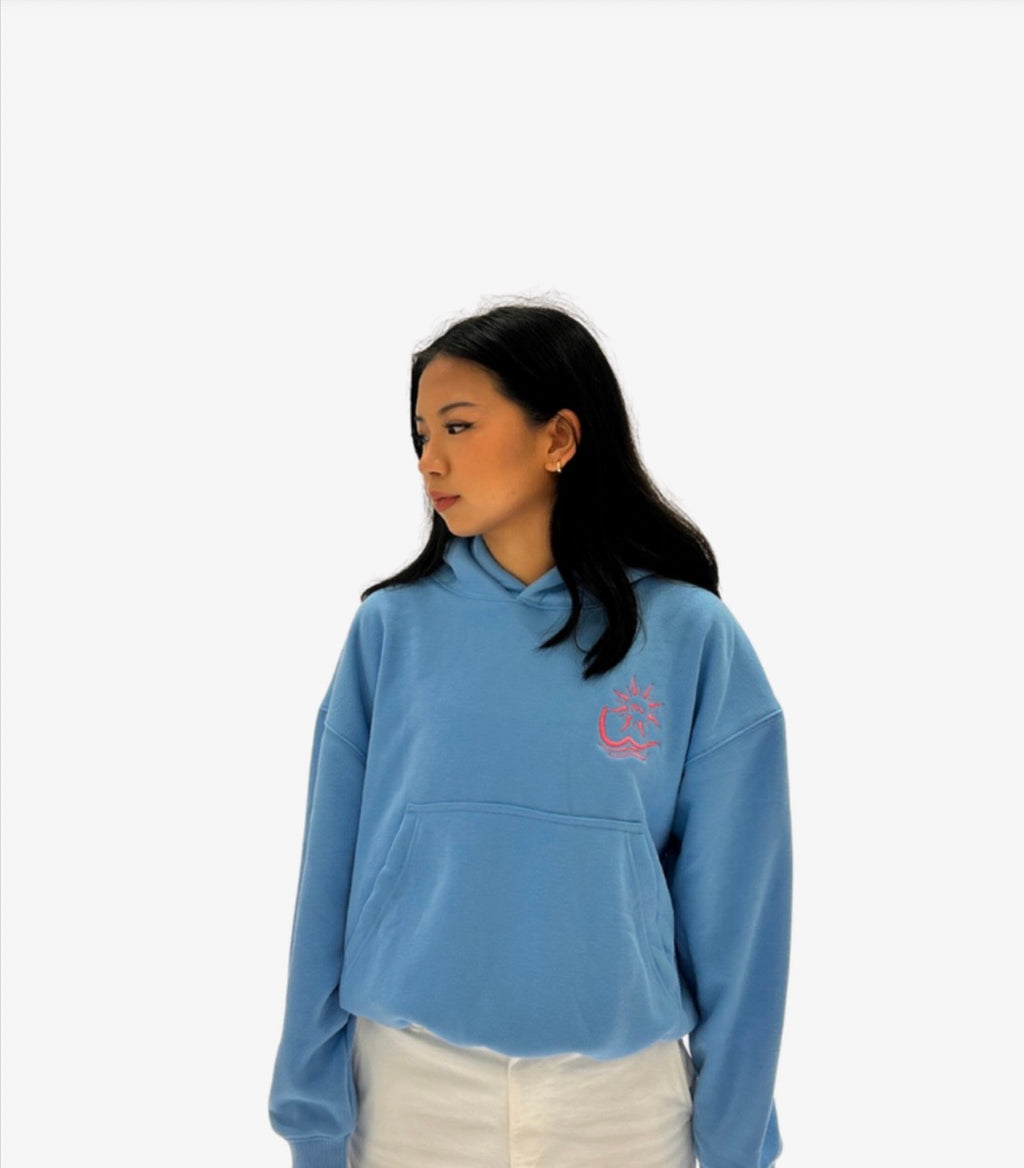 “LAYAG” in blue hoodie