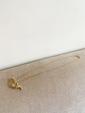 Heart, Key & Dolphin Assorted Cute Pendants SET in 18K Yellow Gold Necklace