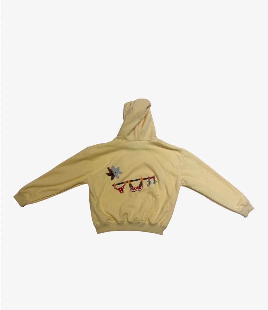 “ALON” in cream Hoodie